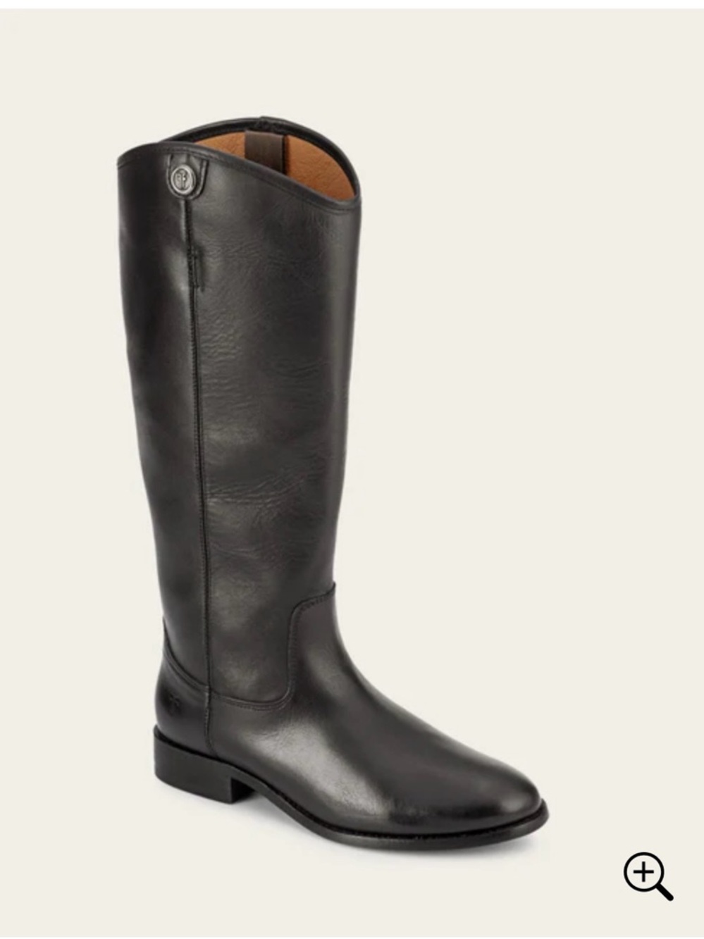 FRYE Melissa Button 2 Boots | Women's Black Tall Leather Riding Boots